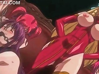 A Japanese Animated Woman Engages In A Wild Orgy With Submissive Partners